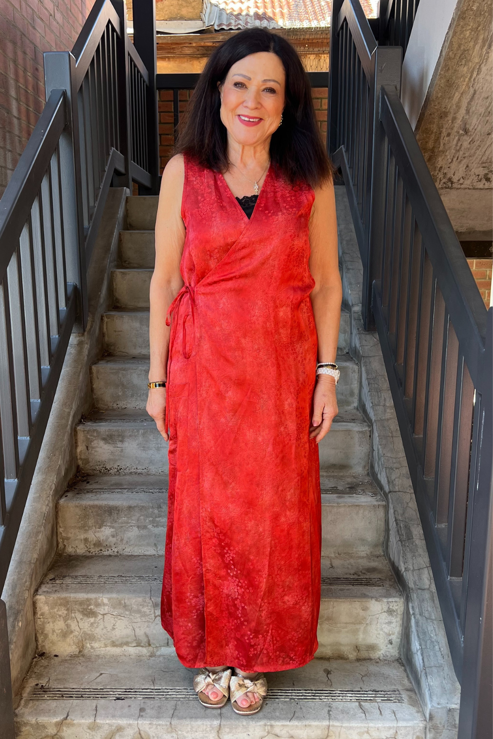 M.A.Dainty Cut Dress Red