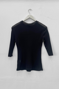 M.A.Dainty Meadow Tee Black