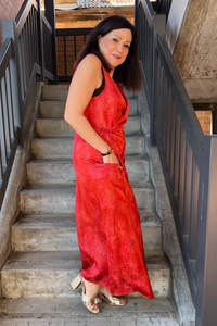 M.A.Dainty Cut Dress Red