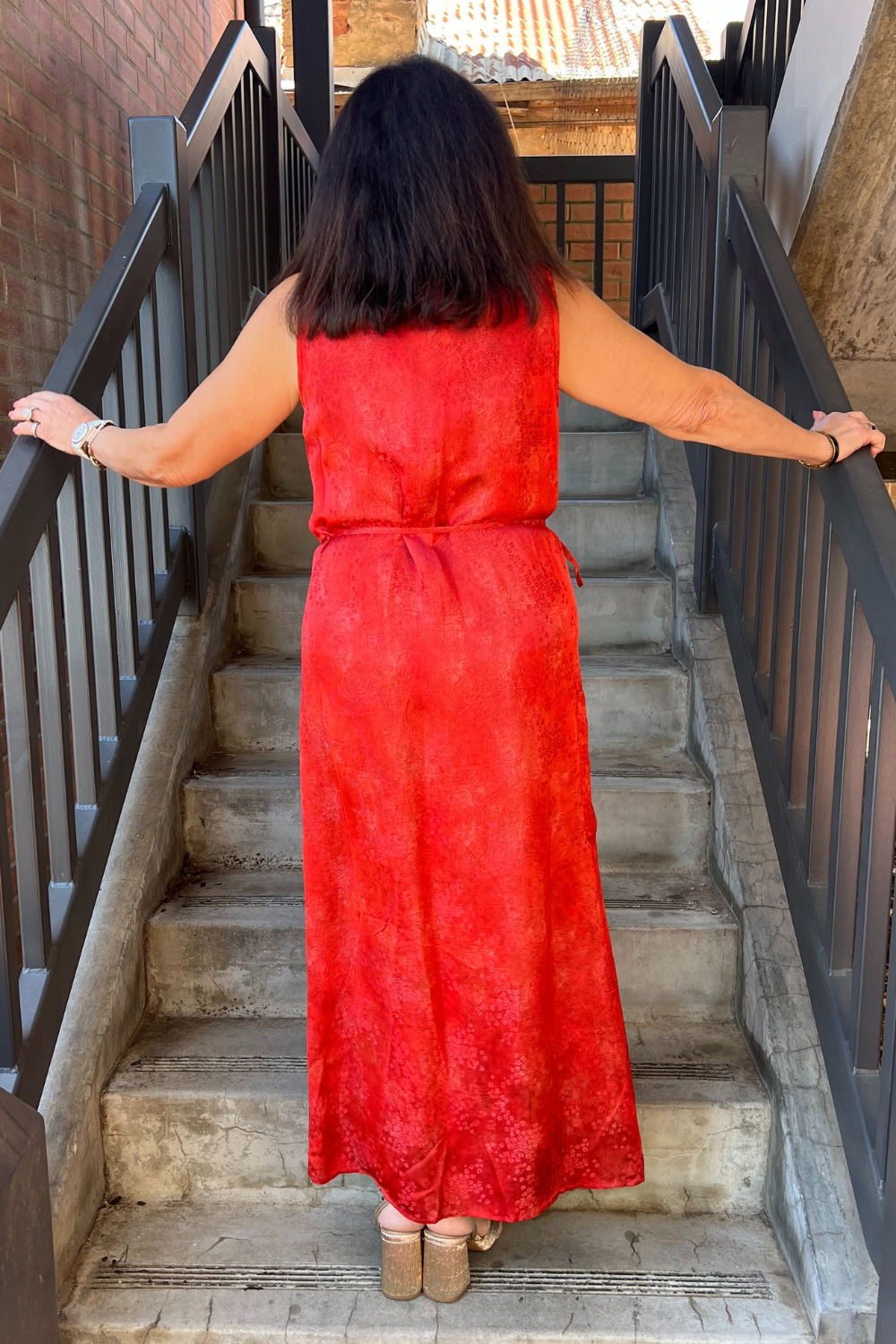 M.A.Dainty Cut Dress Red