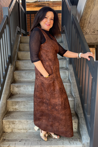 M.A.Dainty Cut Dress Rust