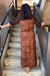 M.A.Dainty Cut Dress Rust