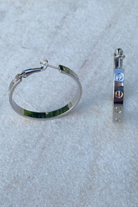 Eynesbury House of Couture Carti Hoops Silver
