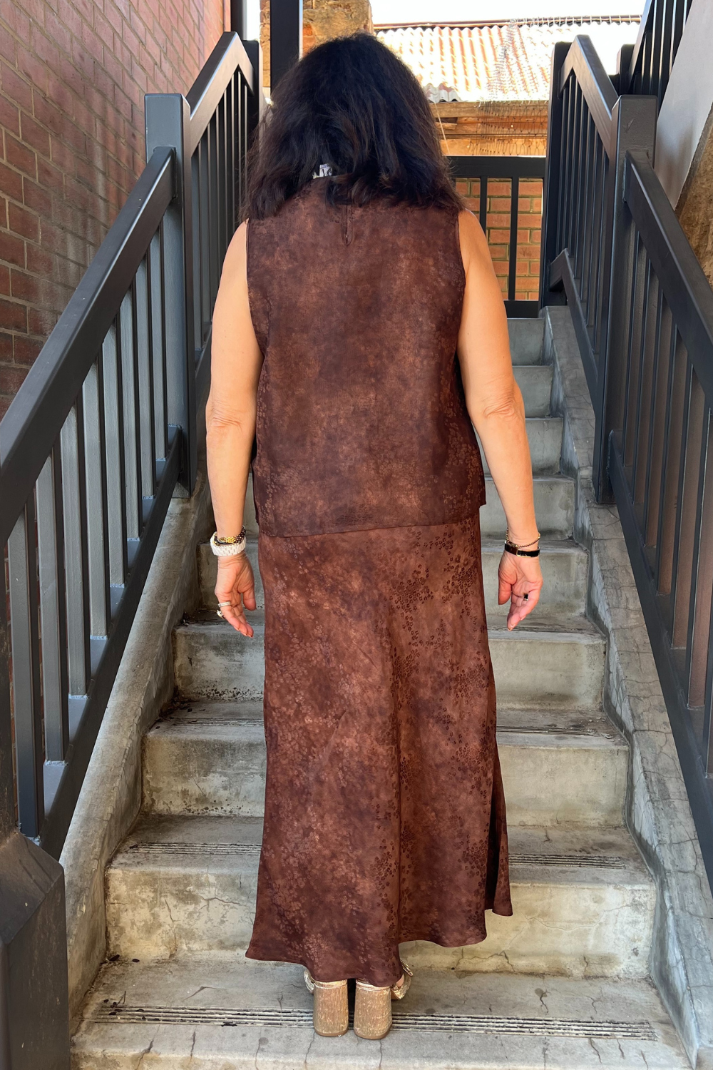 M.A.Dainty Tiki Skirt Rust