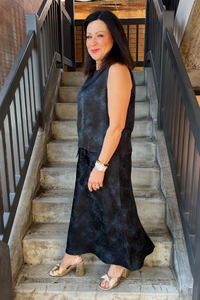 M.A.Dainty Tiki Skirt Navy