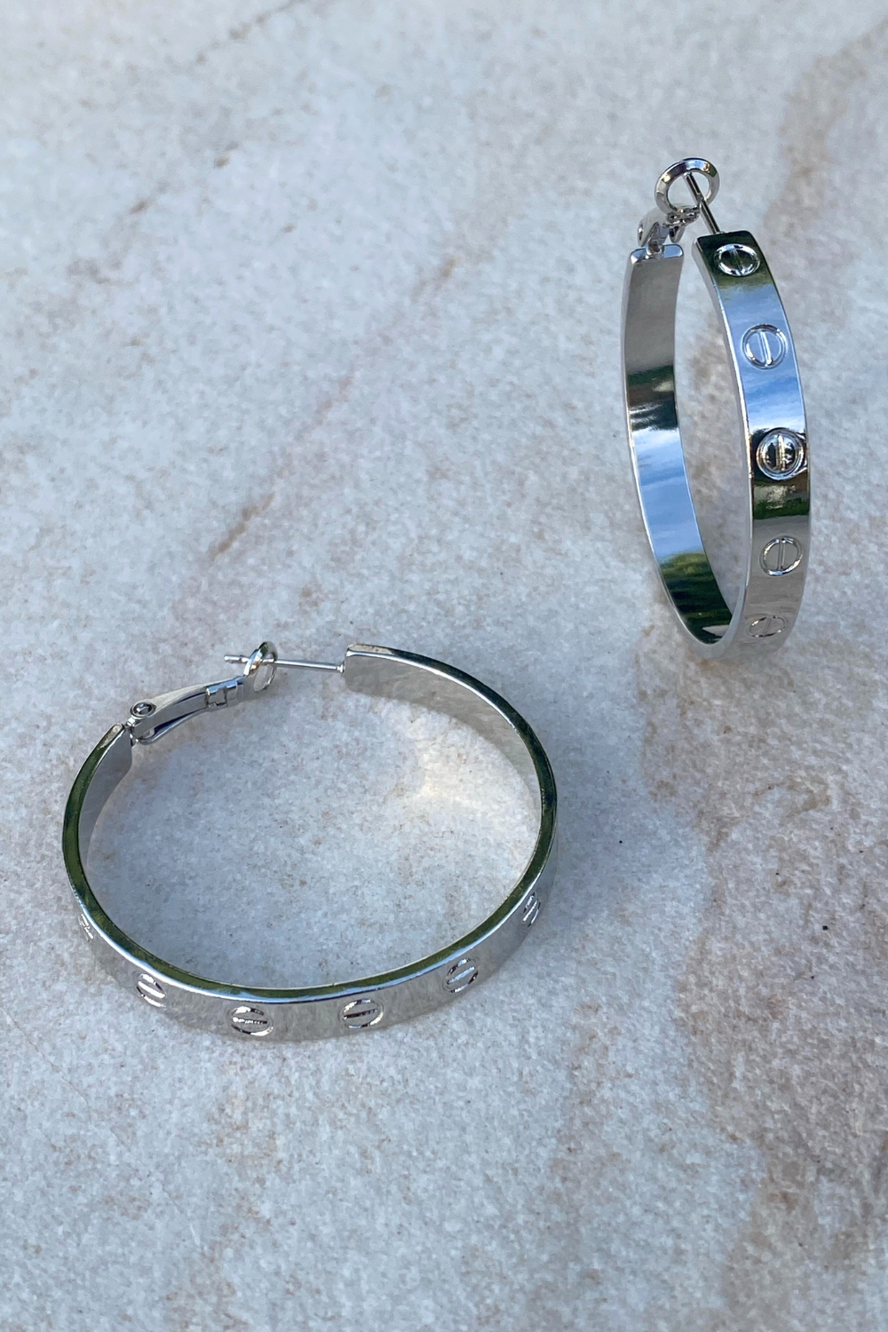 Eynesbury House of Couture Carti Hoops Silver