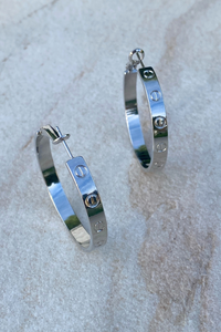 Eynesbury House of Couture Carti Hoops Silver