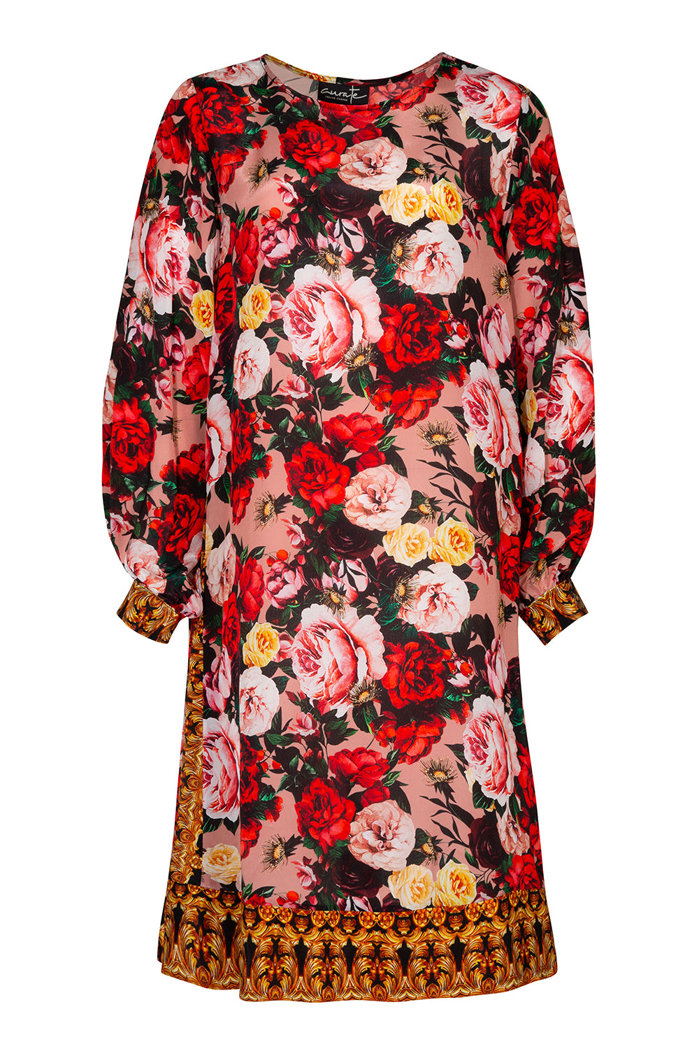 Curate Face The Tunic Dress Roses Pre-Order
