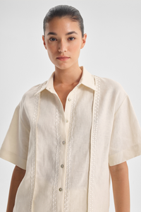 Morrison Maisey Linen Shirt Ecru
