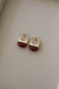 Zahar Poppy Earrings Red