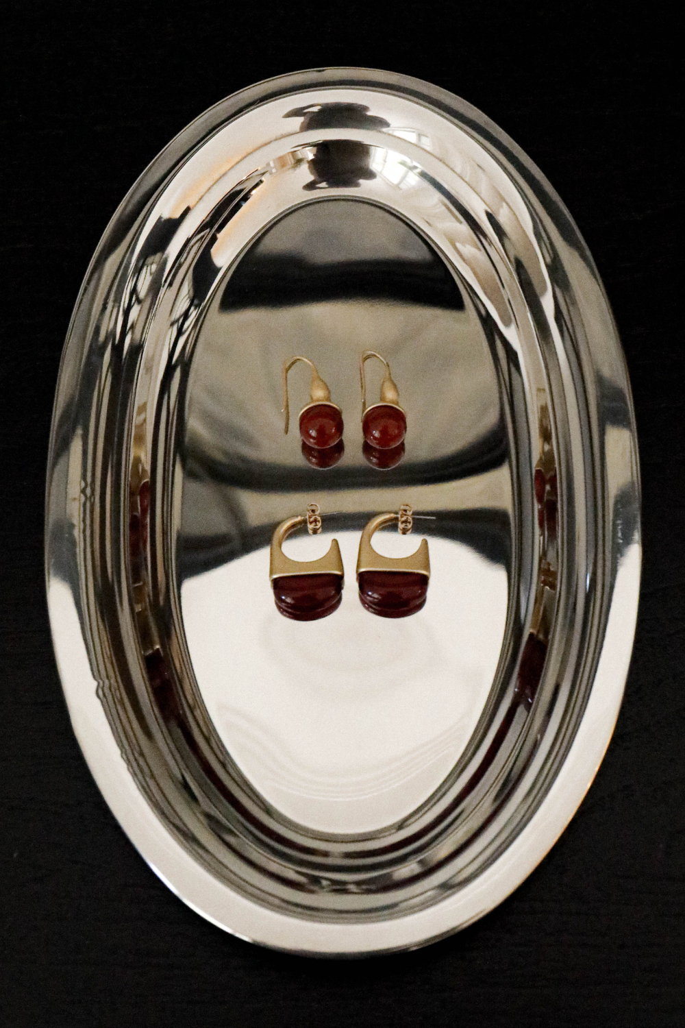 Zahar Poppy Earrings Red