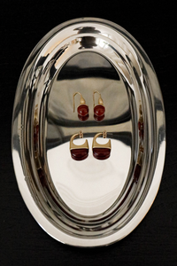 Zahar Poppy Earrings Red