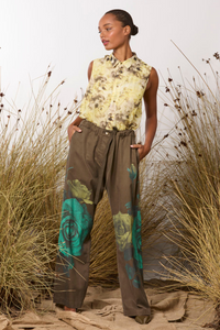 M.A.Dainty Ren Top Yellow Floral