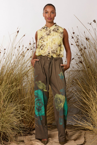 M.A.Dainty Ren Top Yellow Floral