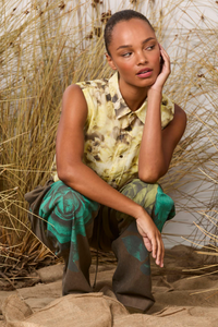 M.A.Dainty Ren Top Yellow Floral