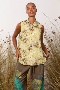 M.A.Dainty Ren Top Yellow Floral