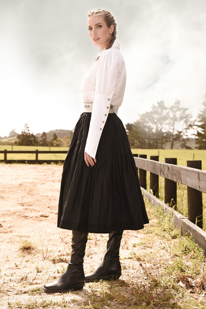 Trelise Cooper Rustle and Ready Skirt Black Pre-Order