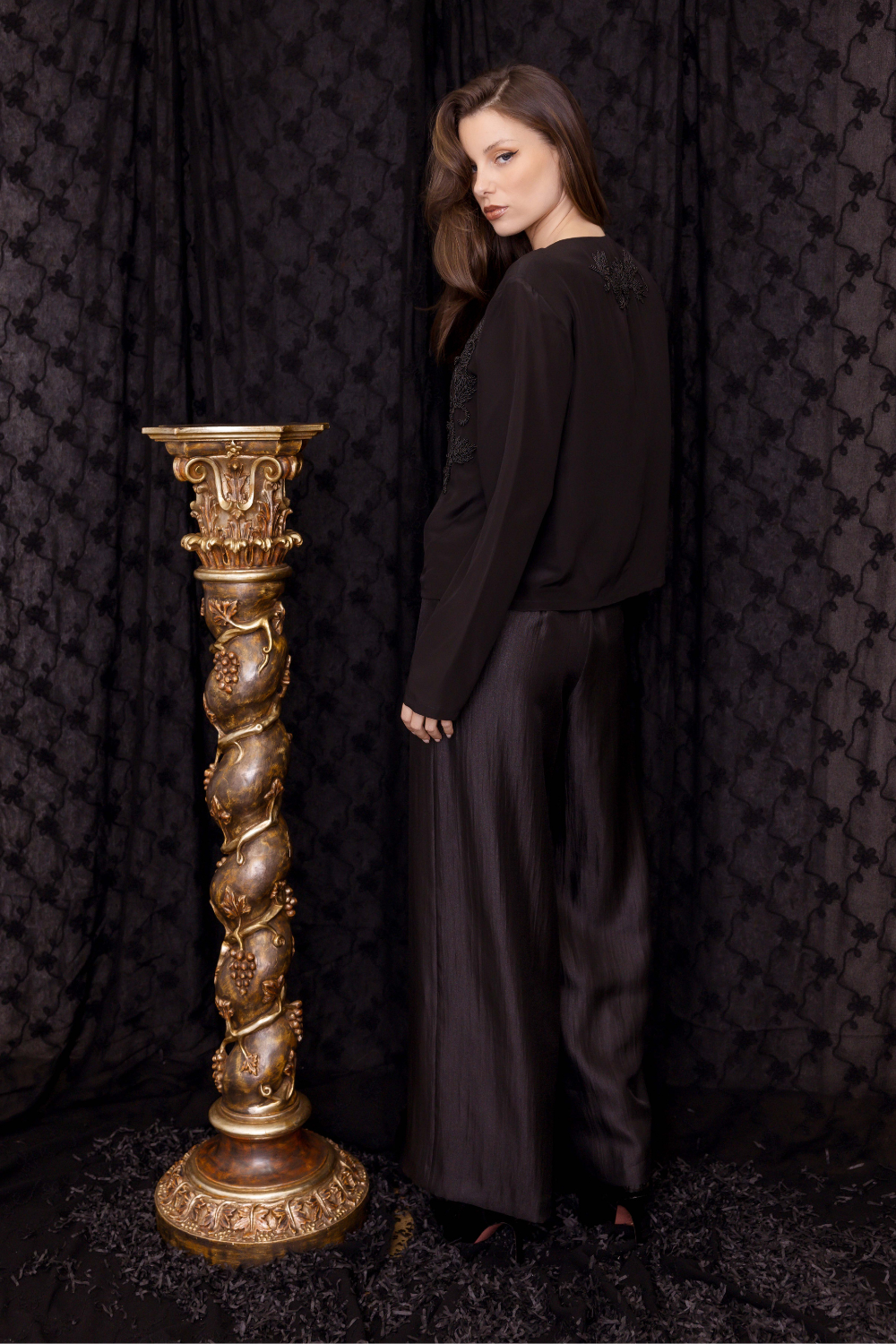 M.A.Dainty Starstruck Top Black