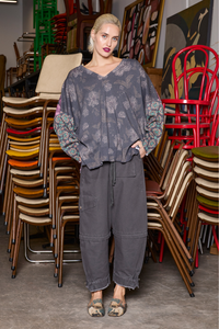 M.A.Dainty Calla Jumper Brass Green Sleeve
