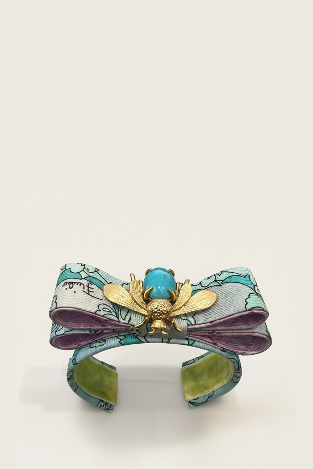 Flock By Wild Turquoise Purple Bee With Vintage Designer Silk Ties