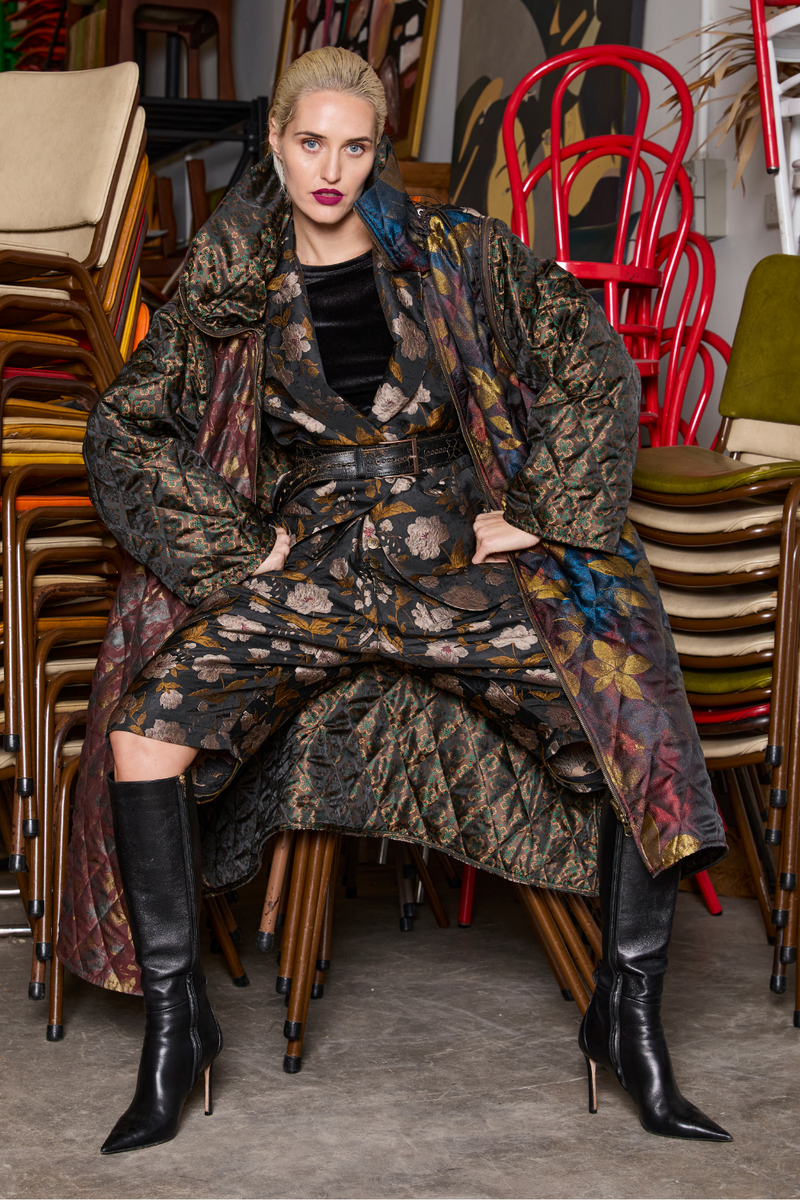 M.A.Dainty Zazzle Jacket Brassy Floral