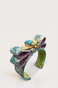 Flock By Wild Turquoise Purple Bee With Vintage Designer Silk Ties