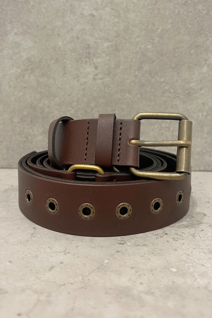 M.A.Dainty Lasso Belt Choc Brass