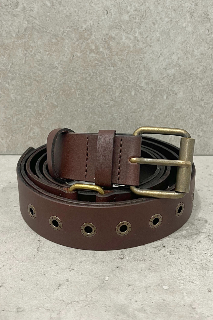 M.A.Dainty Lasso Belt Choc Brass