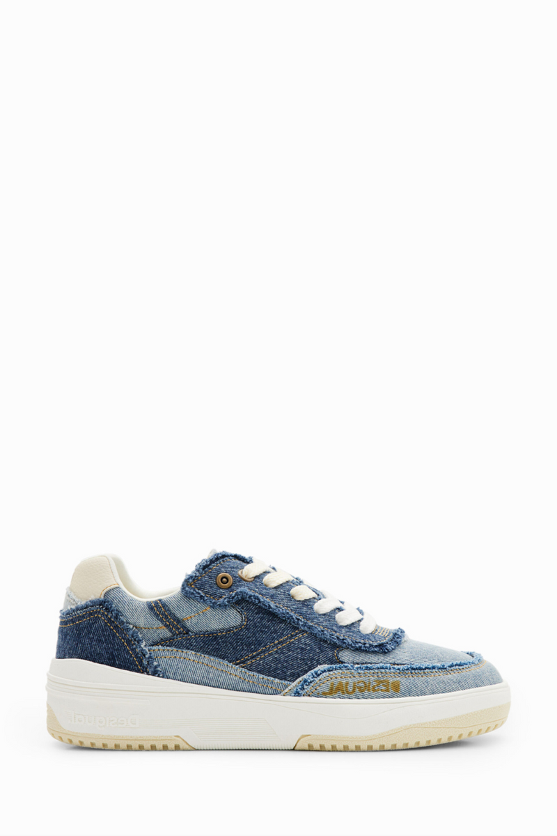 Desigual Retro Patchwork Denim Sneakers