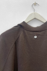 Two T's Merino V-Neck Knit Espresso
