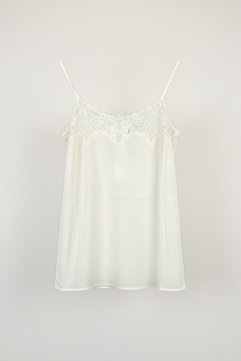 M.A.Dainty Tambourine Top New Cream