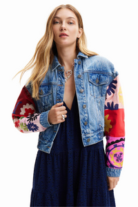 Desigual Patchwork Denim Jacket