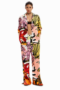 Desigual X M. Christian Lacroix Silk Orchid Pants