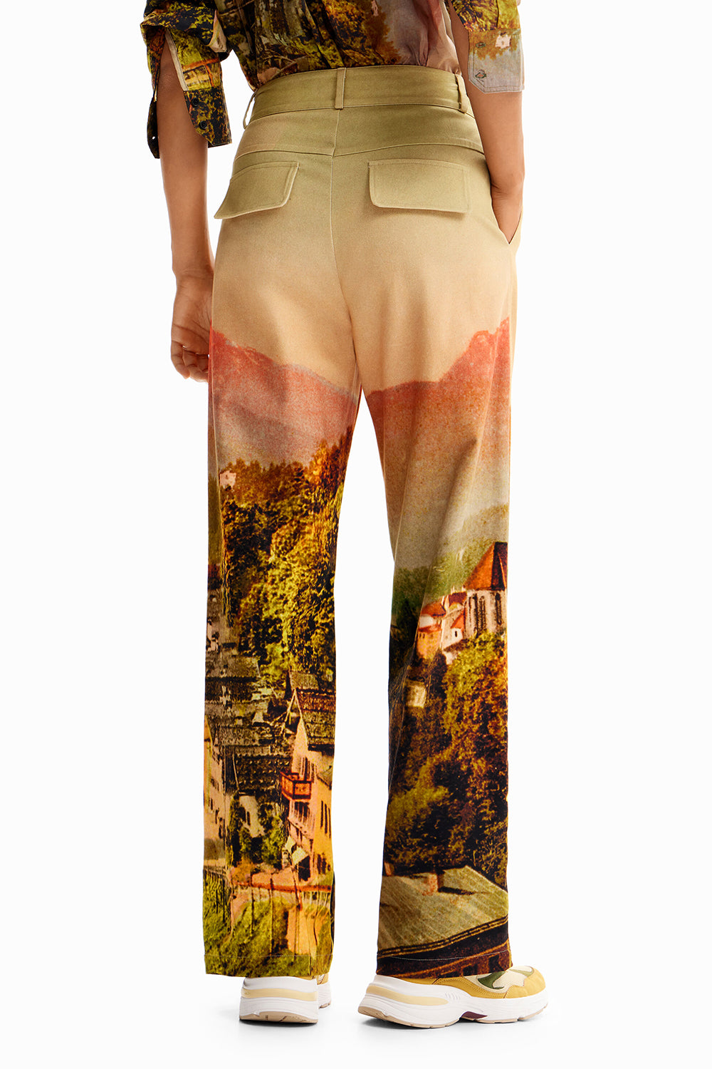 Desigual + M. Christian Lacroix Straight Landscape Trousers