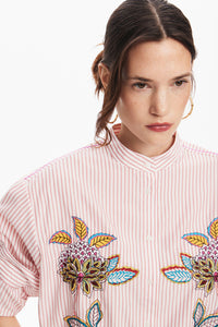 Desigual Striped Floral Shirt