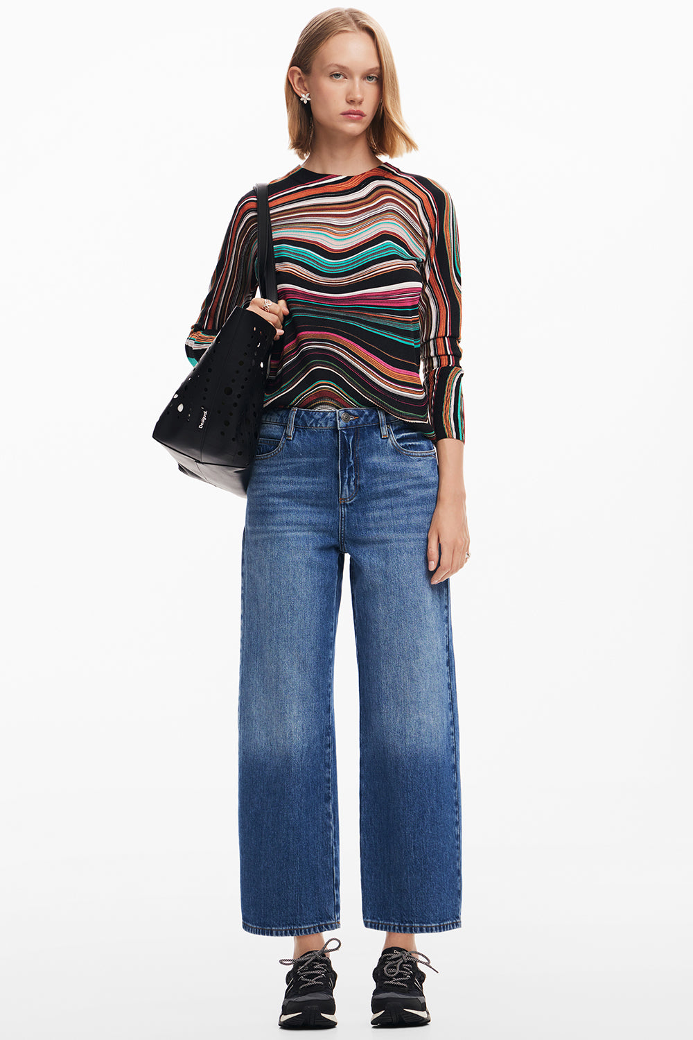 Desigual Wavy Striped Sweater Pre-Order