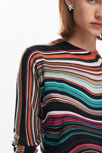 Desigual Wavy Striped Sweater Pre-Order