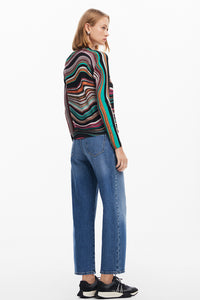 Desigual Wavy Striped Sweater Pre-Order