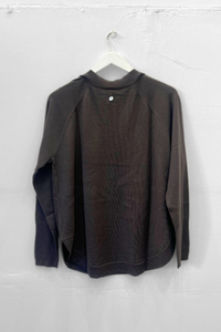 Two T's Merino V-Neck Knit Espresso