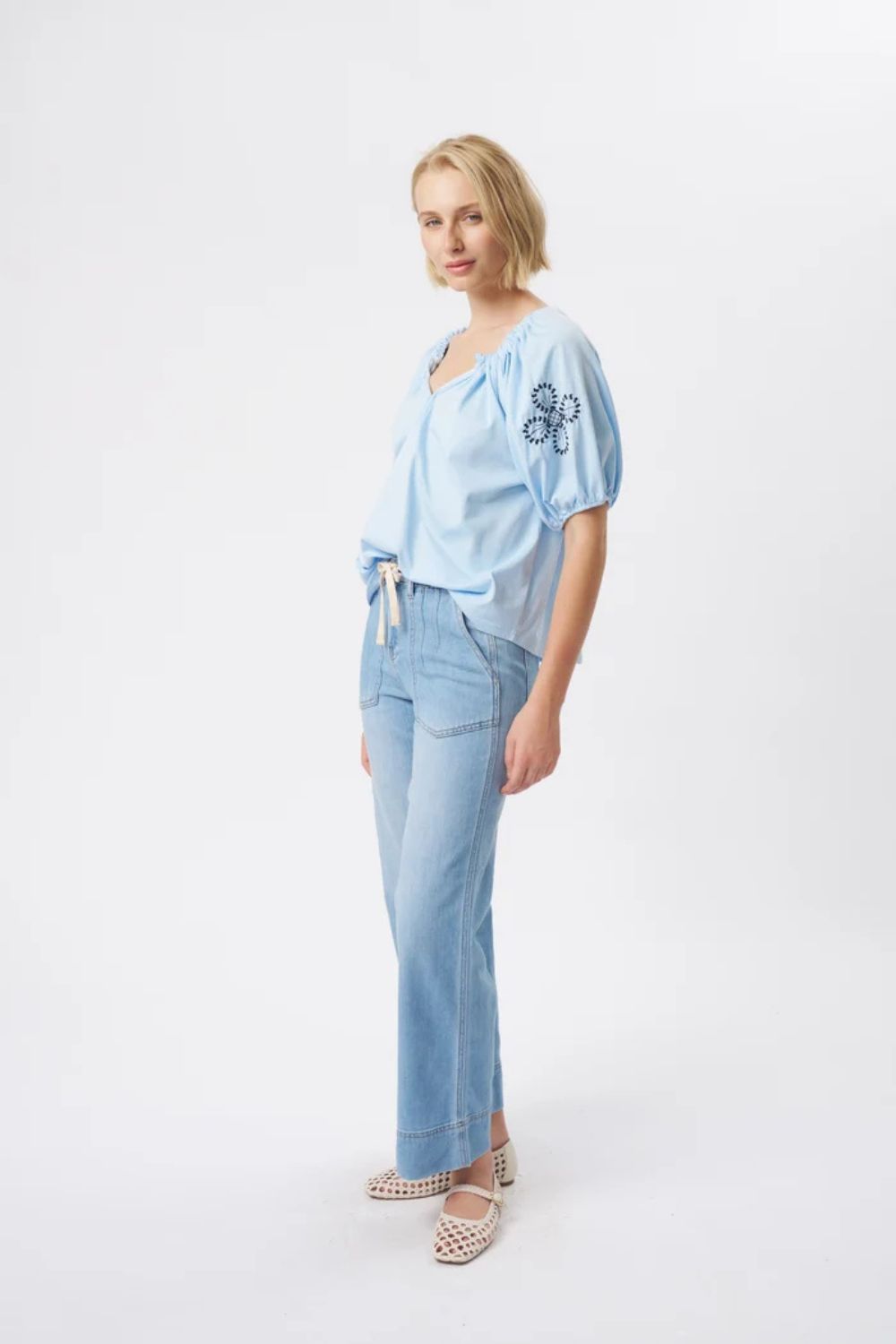 Kireina Sofia Pants Sky Blue
