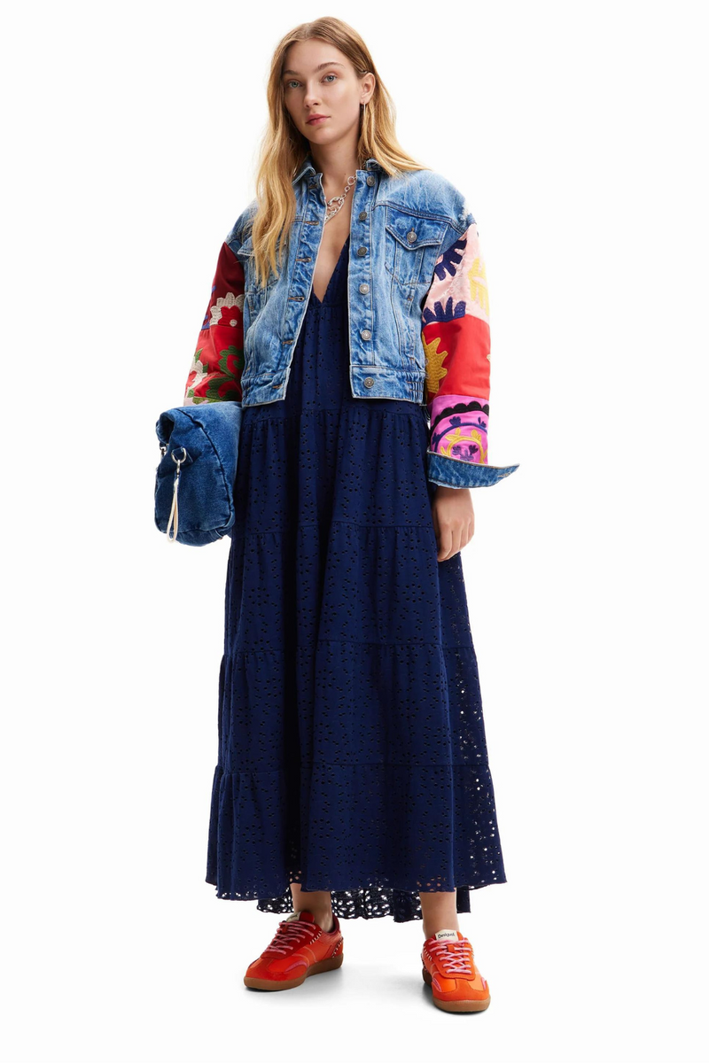 Desigual Patchwork Denim Jacket