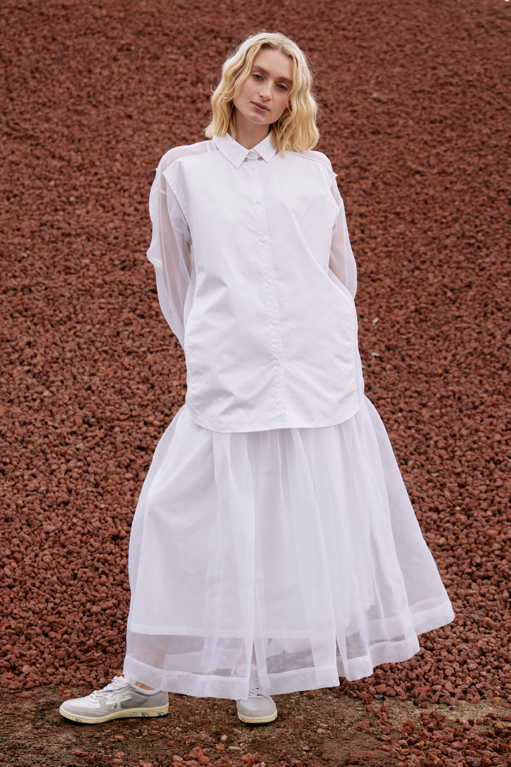 M.A.Dainty Stratus Shirt White