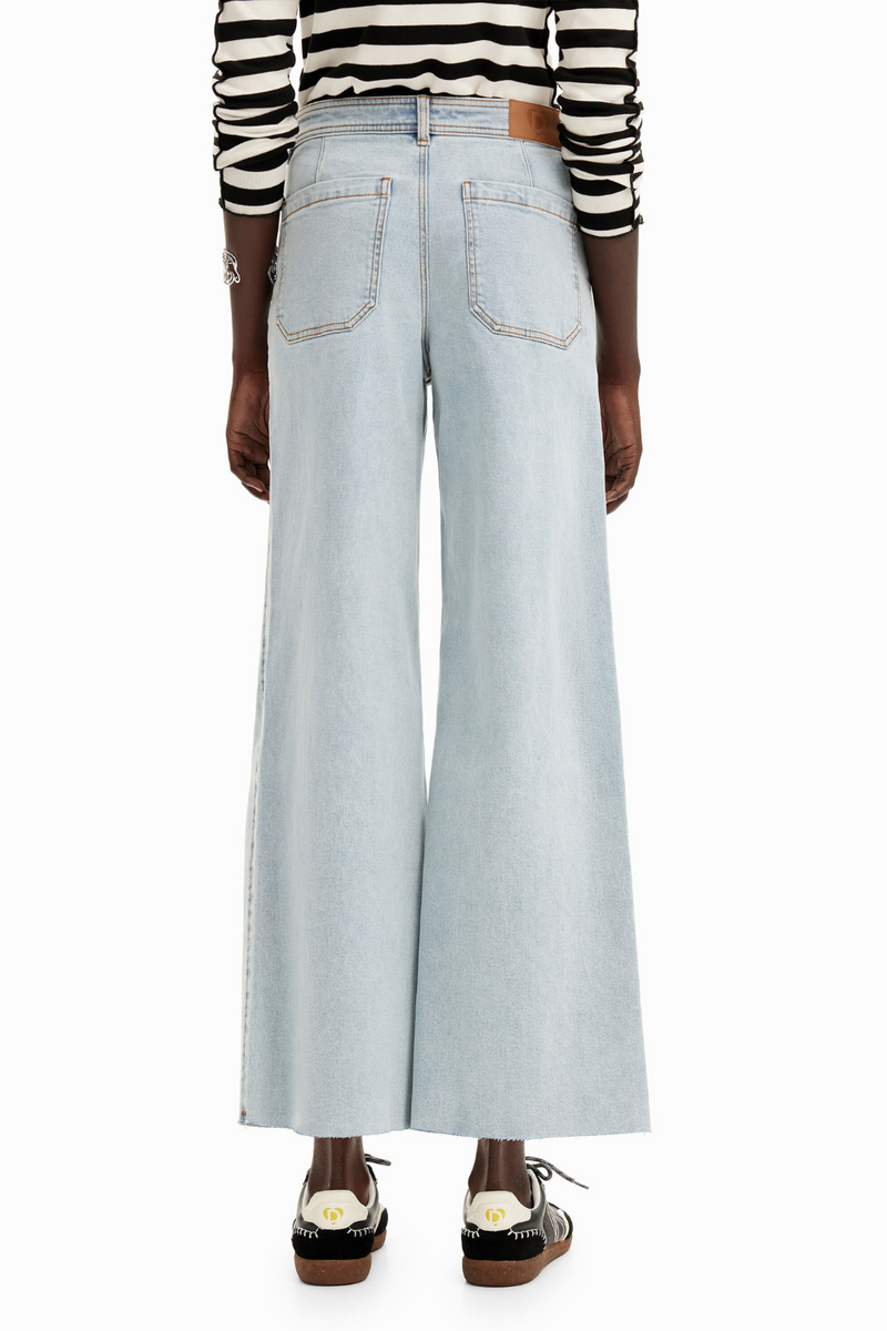 Desigual Denver High Waist Wide Leg Jeans