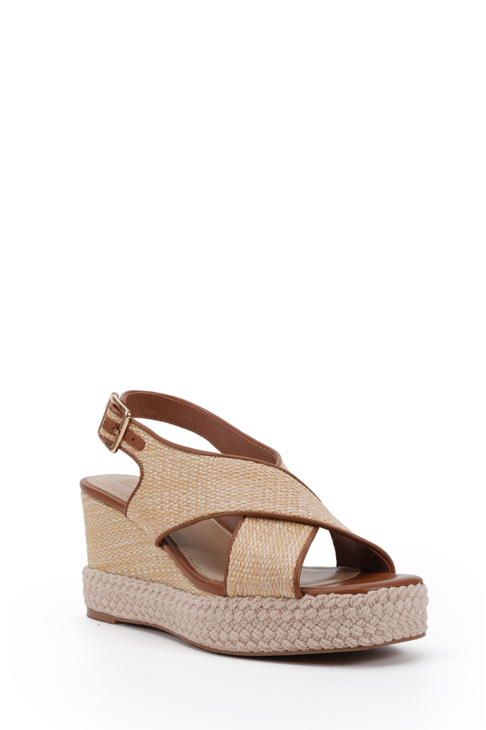 Nude Footwear Zerina Wedge Tan