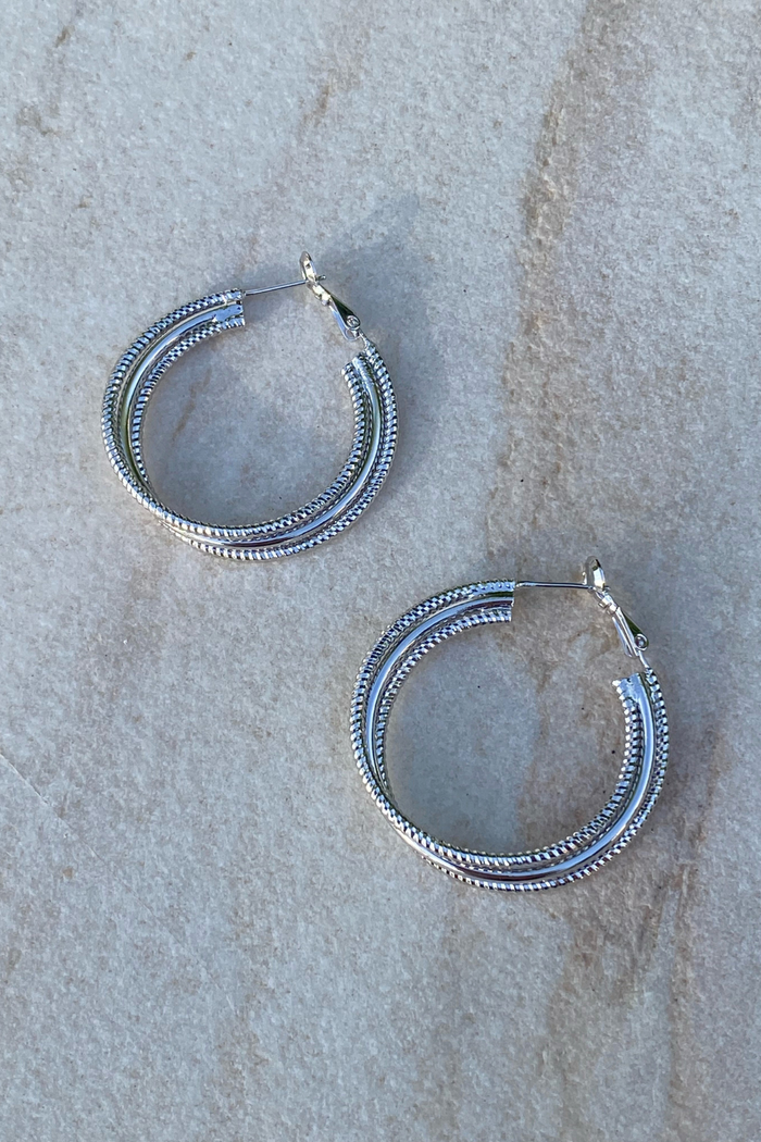 Eynesbury House of Couture Orea Hoops Silver