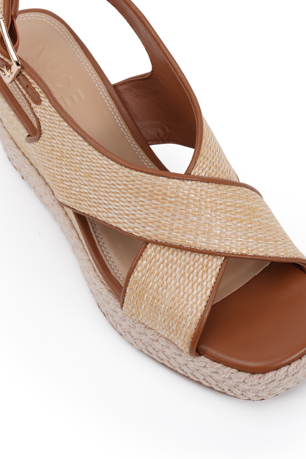 Nude Footwear Zerina Wedge Tan