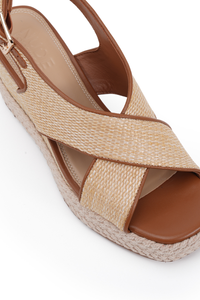 Nude Footwear Zerina Wedge Tan