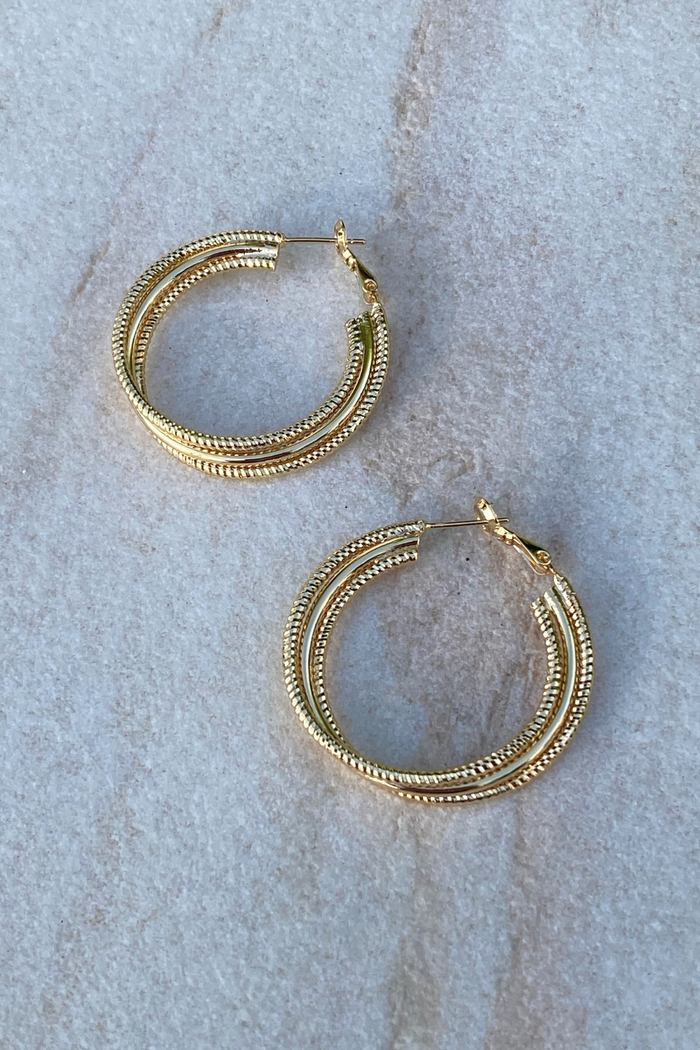 Eynesbury House of Couture Orea Hoops Gold