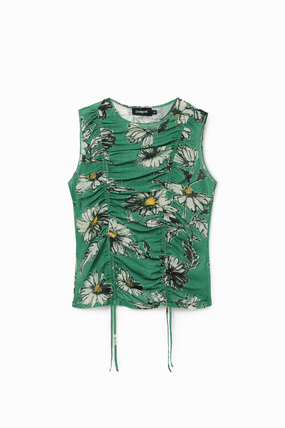 Desigual Rouched Floral T-Shirt