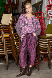 M.A.Dainty Calla Jumper Pink Snake Sleeve